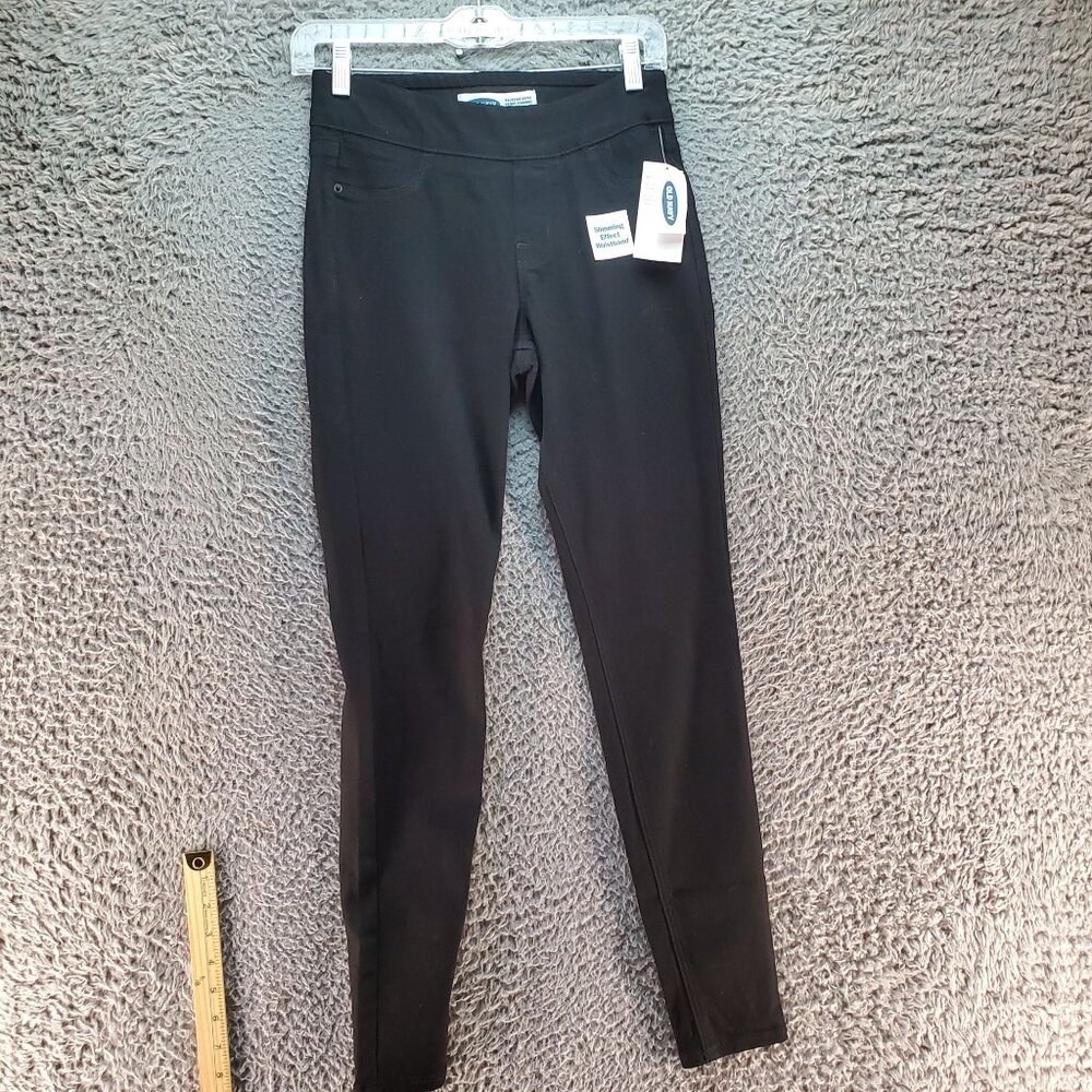 Old Navy Jeans Womens 0 Black Rockstar Super Skinny Jeggings Mid-Rise *NWT*